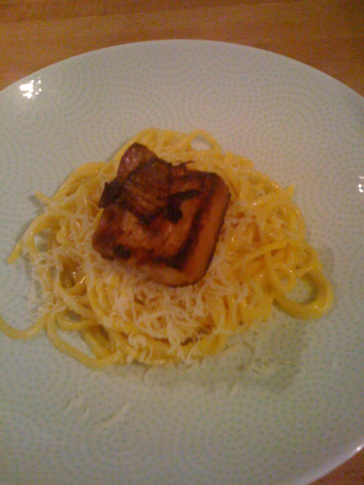 Carbonara Topped With Pork Belly