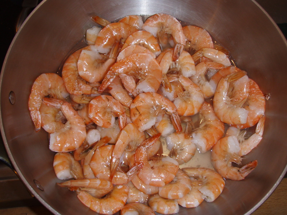 Shrimp (not yet shelled or deveined)